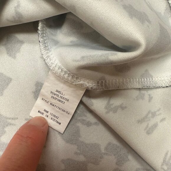 MELLODAY WOMENS SHORT SLEEVE BLOUSE SHIRT BLACK AND WHITE LARGE - Picture 3 of 7